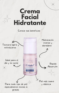 Crema Hidratante Facial Hydra+